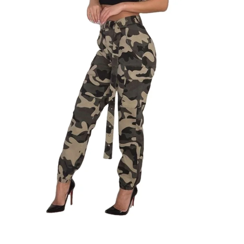 
 2021 женские спортивные брюки, камуфляжные брюки-карго, Свободные повседневные брюки для бега  