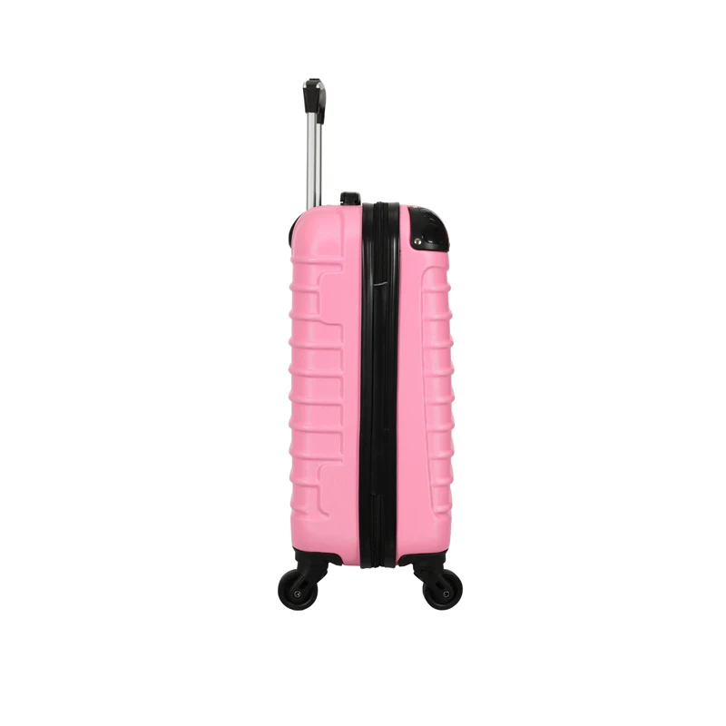 Hot Sale Lovely Pink ABS+PC Universal Spinner Wheels Travel Business Suitcase Protect Trolley Suitcase Luggage