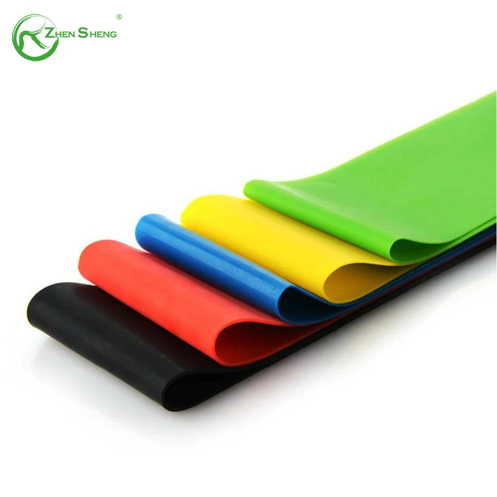 Zhensheng Brand New Custom printed Short Mini Elastic Hip Leg Exercise resistance loop bands workout