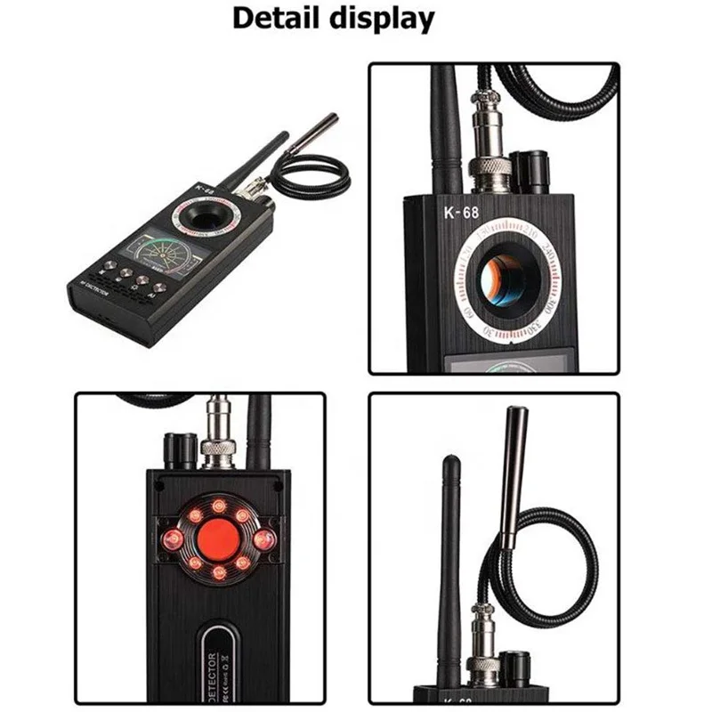 K68 top standard camera finder anti camera RF scanner anti bug detector upgrade RF singal camera detector