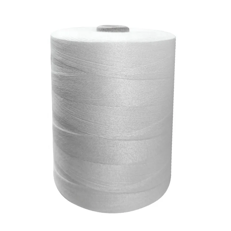 FORLAND 18years yarn and thread manufacture  20/8 raw white polyester bag closing thread