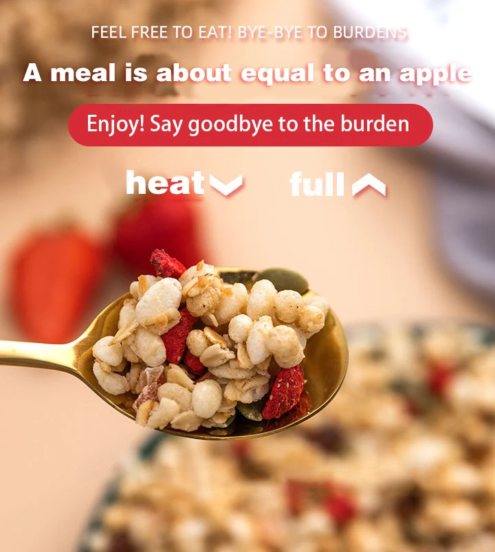 Baked ready-to-eat cereal mix yogurt fruit cereal dry eat mix breakfast oatmeal wholesale