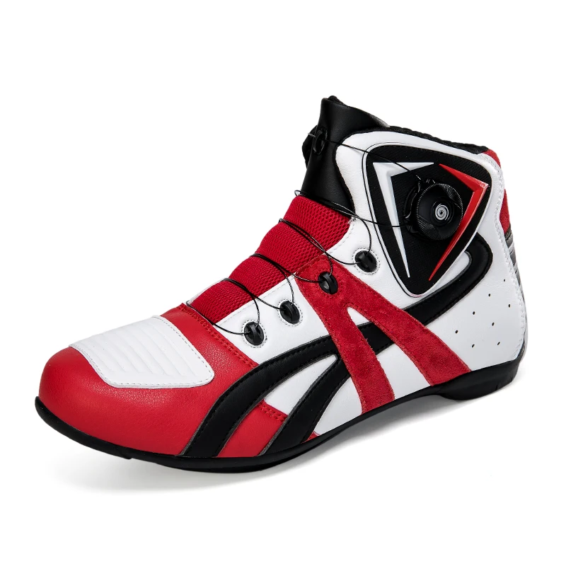 Factory professional New design Microfiber Leather Road Motorcycle Brake Riding Shoes Moto Boots