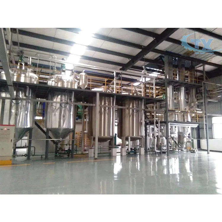 Cottonseed curde oil refining furnace machine pilot plant oil refining plant