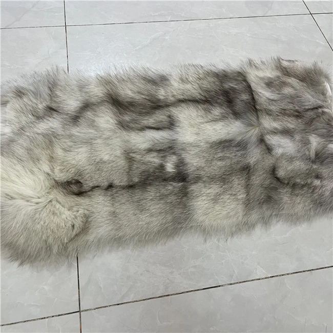  natural animal fox fur soft white fox blue