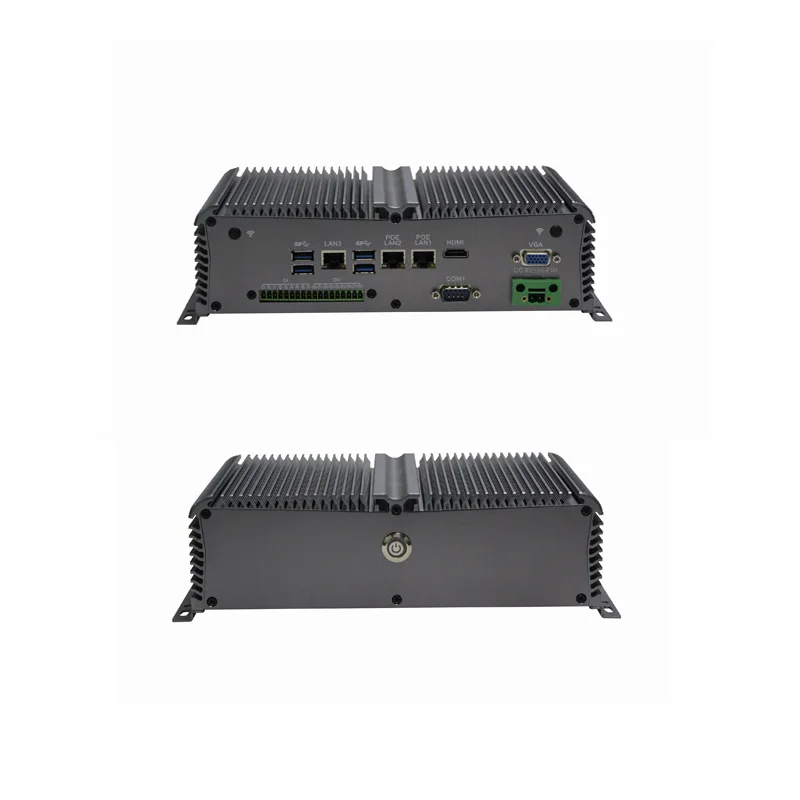 J3455 CPU 2 POE Lan port vehicles small pc X86 fanless embedded industrial pc
