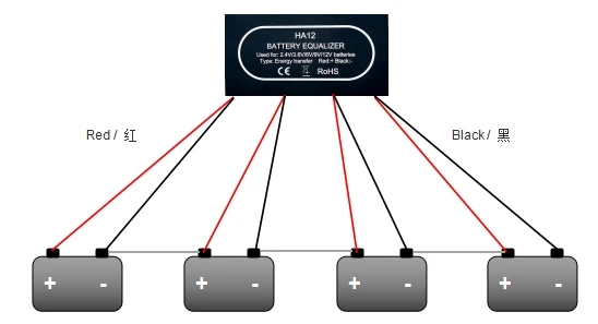 Active Blue tooth Battery Equalizer 12v lifepo4 lithium battery Voltage Display Mobile Phone APP