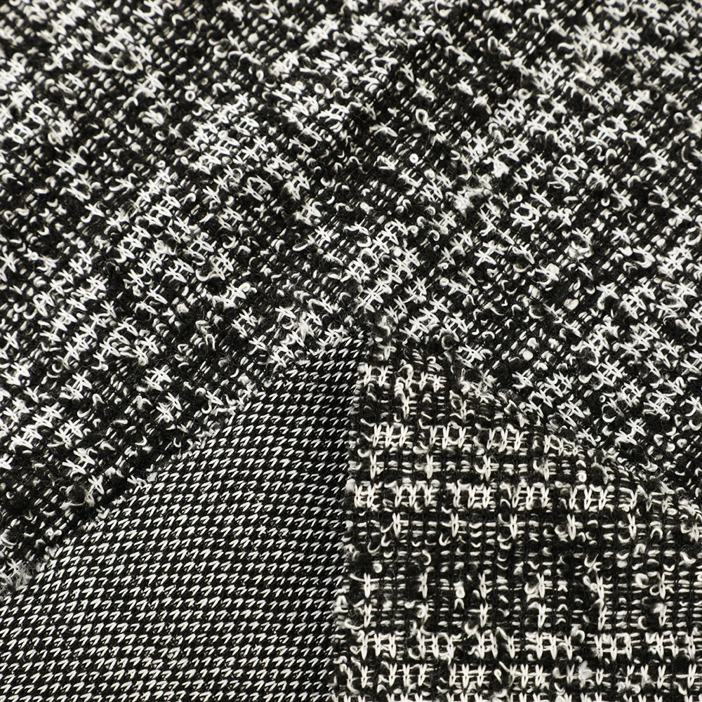 Лидер продаж, оптовая продажа, жаккардовая ткань с рисунком «гусиные лапки», тканая ткань из полиэстера и вискозы