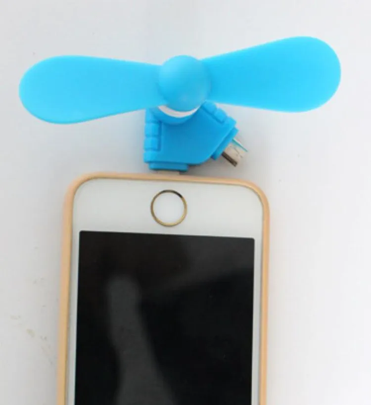 Usb Rechargeable Fan Hand Cooling Phone Mini USB Fan Custom Logo Wedding Portable 2 in 1 Plastic White Wholesale Cell Phone Fan
