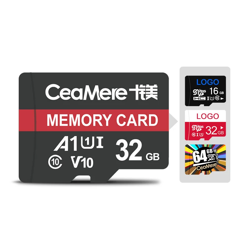 Ceamere Red Stripe 128GB Mini Memory TF Cards 5 Years Warranty Speicherkarte Kart 16GB 32GB 64GB 256GB TF Memory Card 128GB