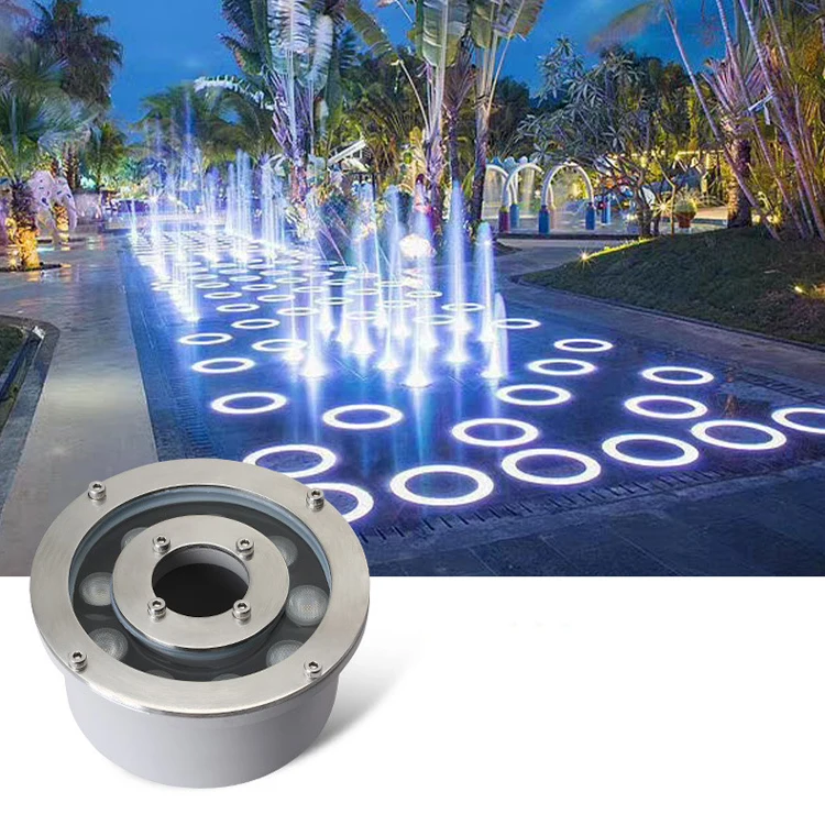 rgb 6w 9w 12w 18w 24w ip68 waterproof led pool fountain light
