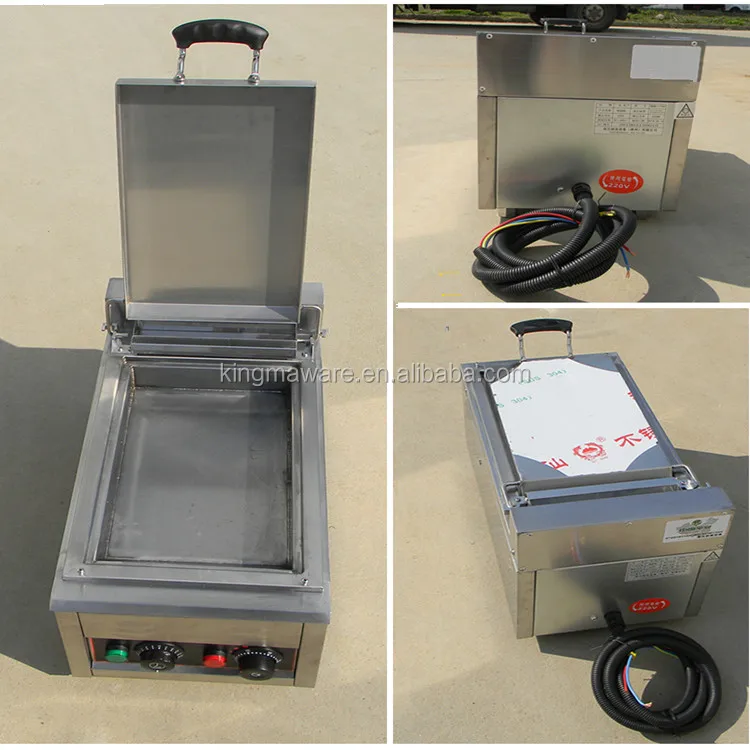 110v/220v food snack automatic mini pan fried dumpling machine  gyoza grill dumpling fryer equipment use on restaurant