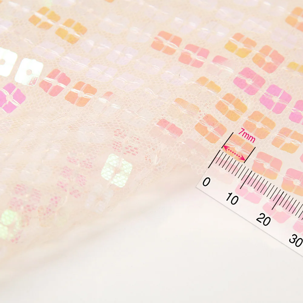 soft polyester embroidery fabric, india sequin dress fabric/