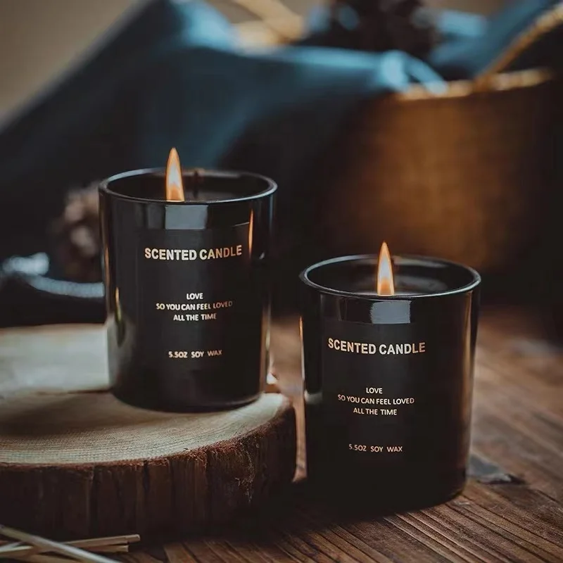 In Bulk Factory Price 4Oz 8Oz 10Oz 12Oz 230Ml 320Ml Empty Unique Luxury Home Decor Glass Candle Jars Containers With Gift Boxs