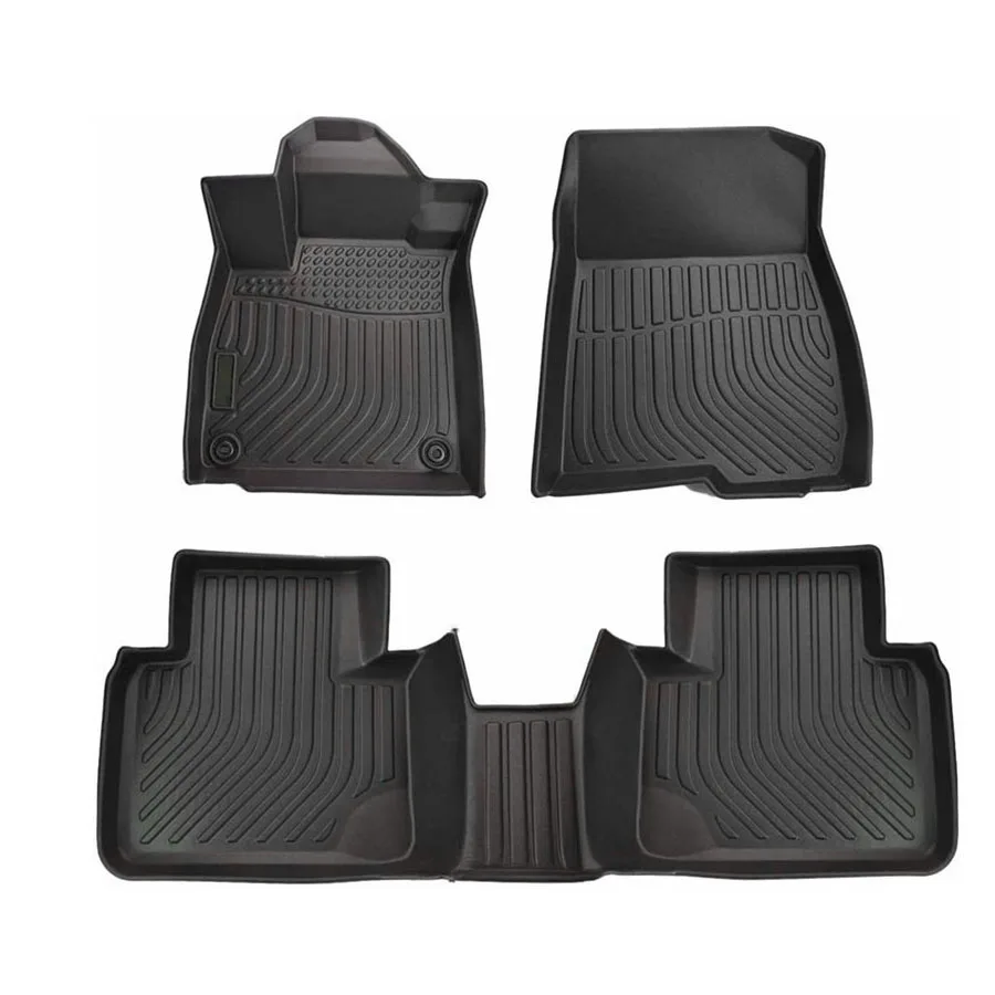 Premium All Weather Anti-Slip Waterproof Floor Liners TPR/XPE Rubber Car Mat Set For Tesla Model 3 Y 2020 2021 2022