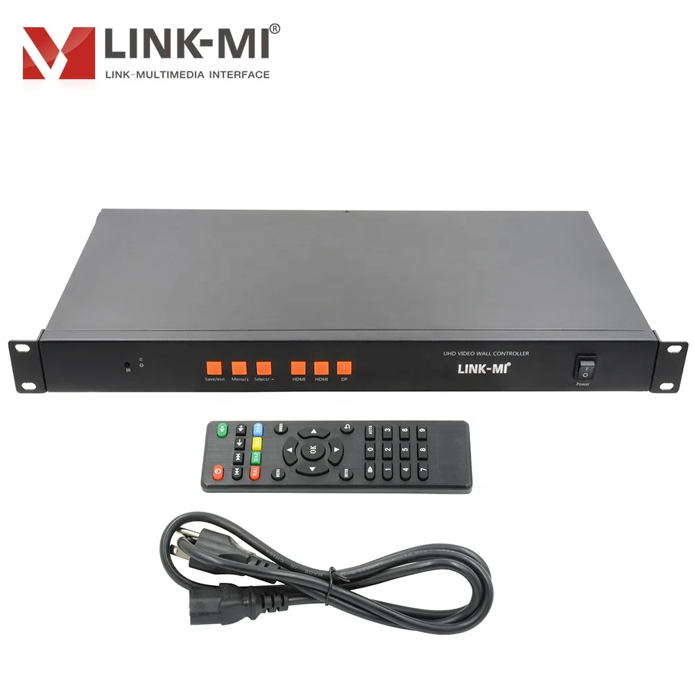LINK-MI UHD 3X4 3x3 3x2 4K2K Video Wall Controller 3840x2160 Video Wall Processor Mobile signal + HDMI + DP Input 12 HDMI Output