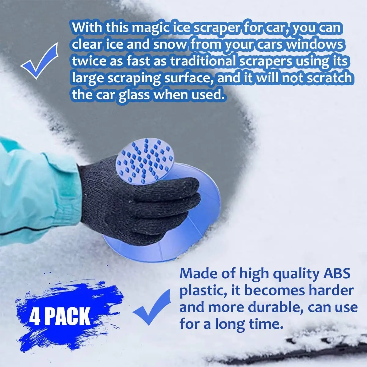 Car Window Windshield Snow Remover Car Ice Scraper Oil Funnel Car Snow Remover Shovel Window Scraper Ice Cone Scraper