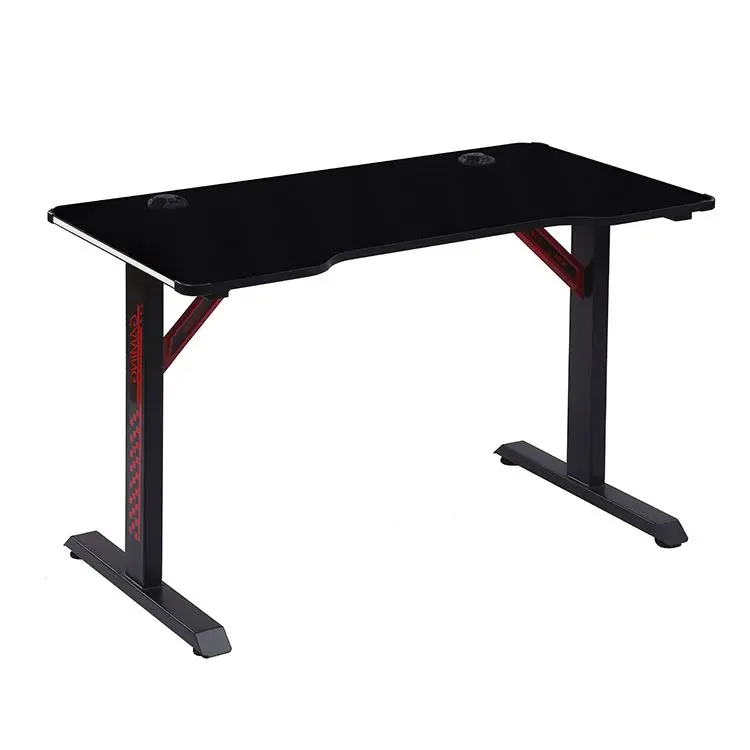 Electric Height Adjustable Gaming Desk with RGB Lights Ergonomic Home Office Computer Table Workstation VM-ESE122-2
