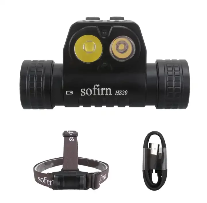 Sofirn HS20 Powerful 2700lm Headlight 18650 Rechargeable Waterproof Headlamp With Dual Led and Dual Switch Spotlight &Floodlight