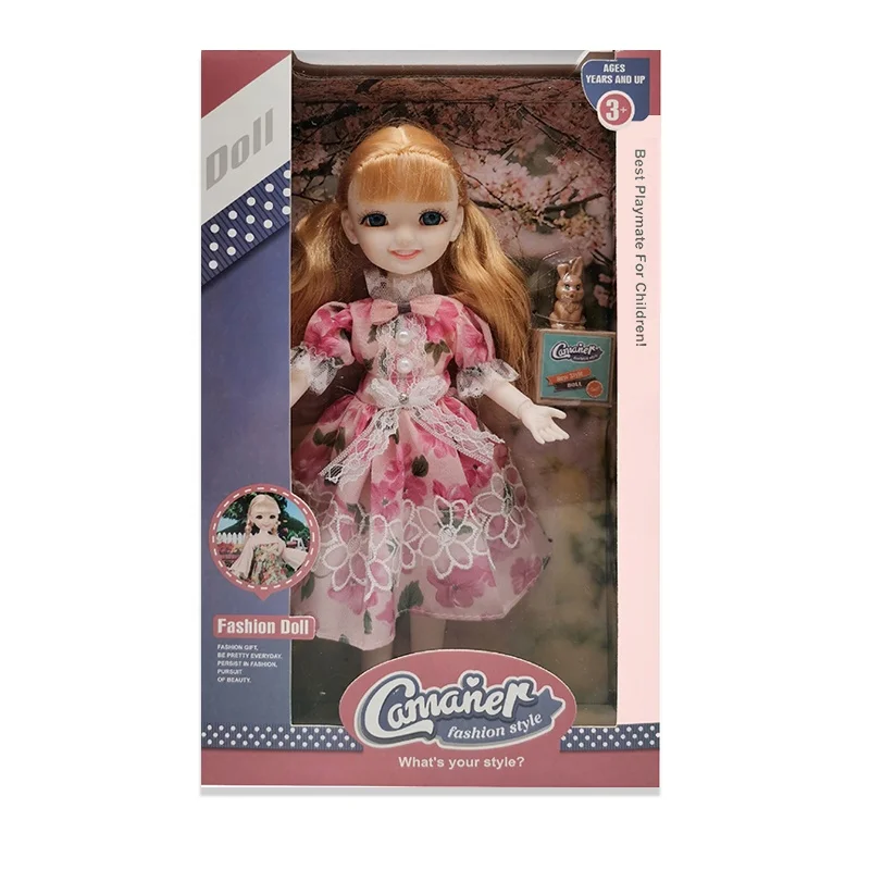 Подарочная упаковка 12 дюймов кукла с кожей Принцесса суд юбка для маленьких девочек