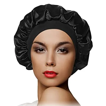 Customize silk bonnet bath hair cap