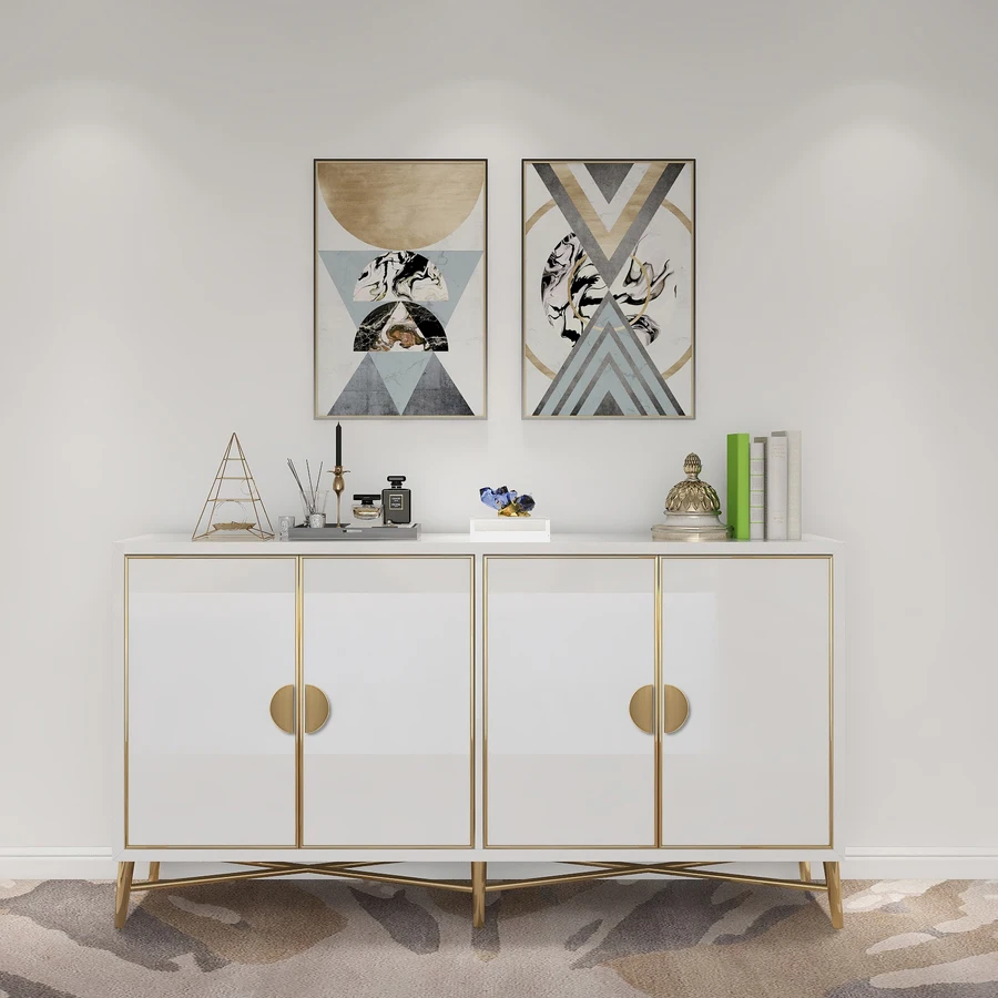 OEM drawer door gold half moon pull handles kitchen cabinet knobs Furniture door knob for dresser cupboard wardrobe hardware