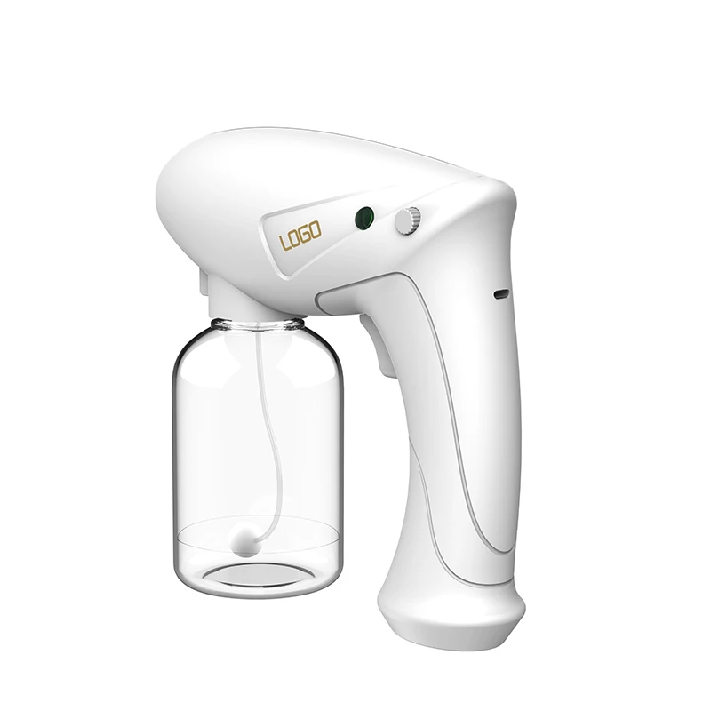 Atomizing electric portable blue light handheld white electronic nano steam wireless atomizer spray gun