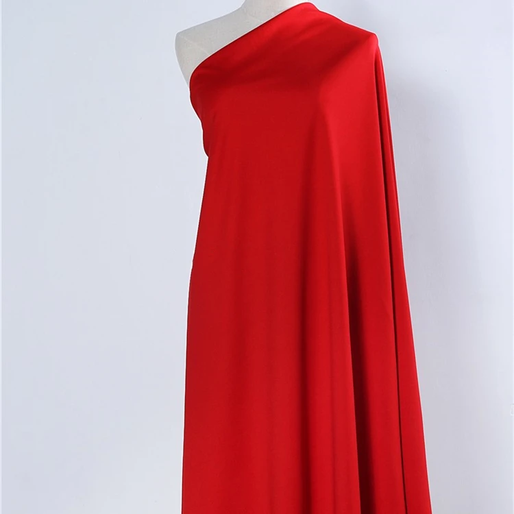 NR Roma Fabric Knit Weft 68 Rayon Viscose 27 Nylon Polyamide 5 Spandex Elastane Interlock Ponte De Roma Fabric for Garment Pants