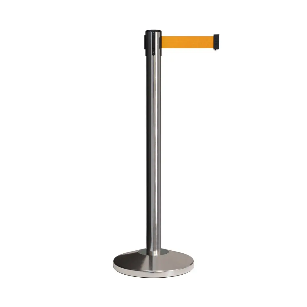 Retractable belt Barrier Stand For Supermarket Waiting Queue Line Crowd Control
