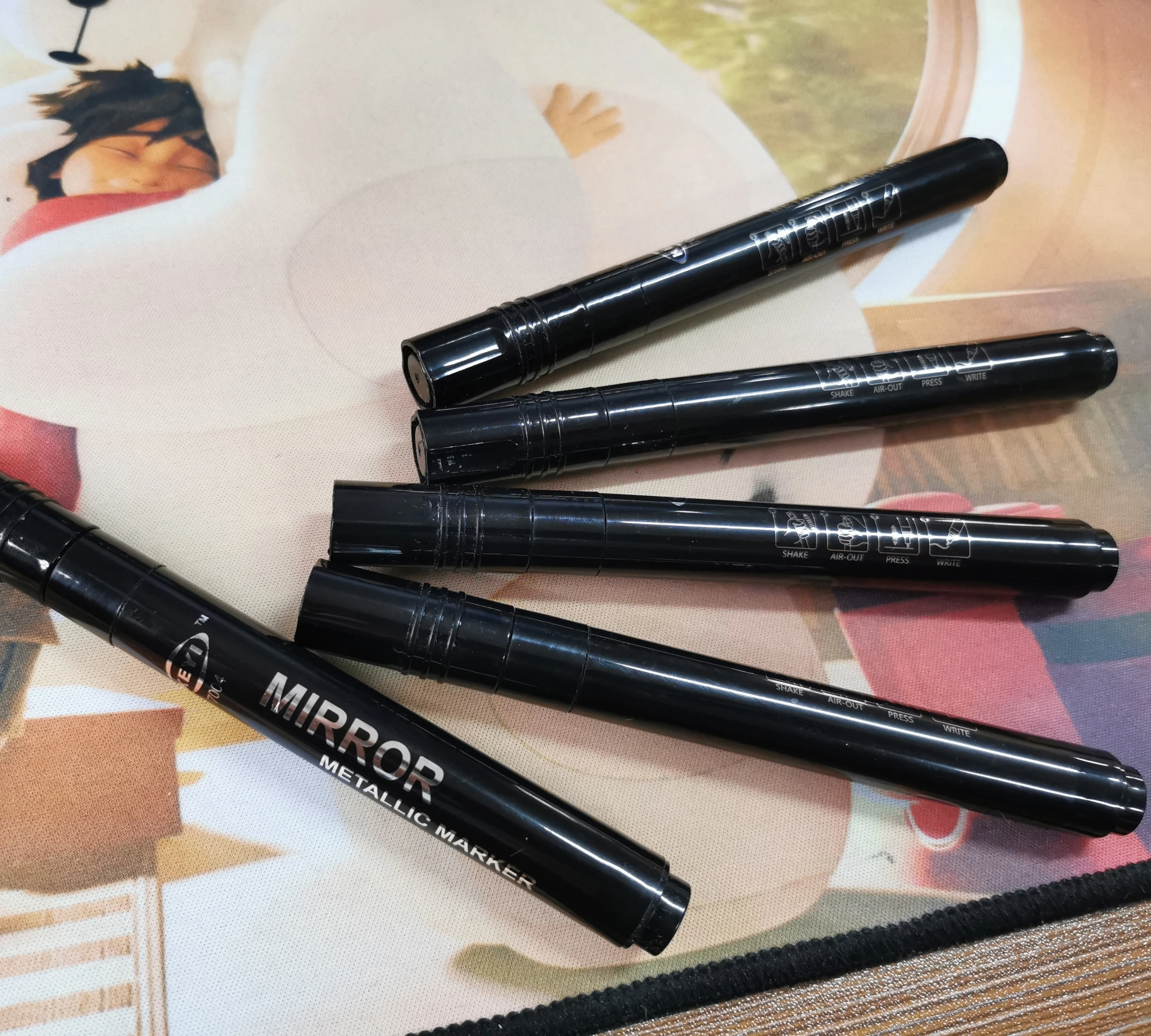 Chinese high quality liquid chrome marker mirror effect metal marker pen