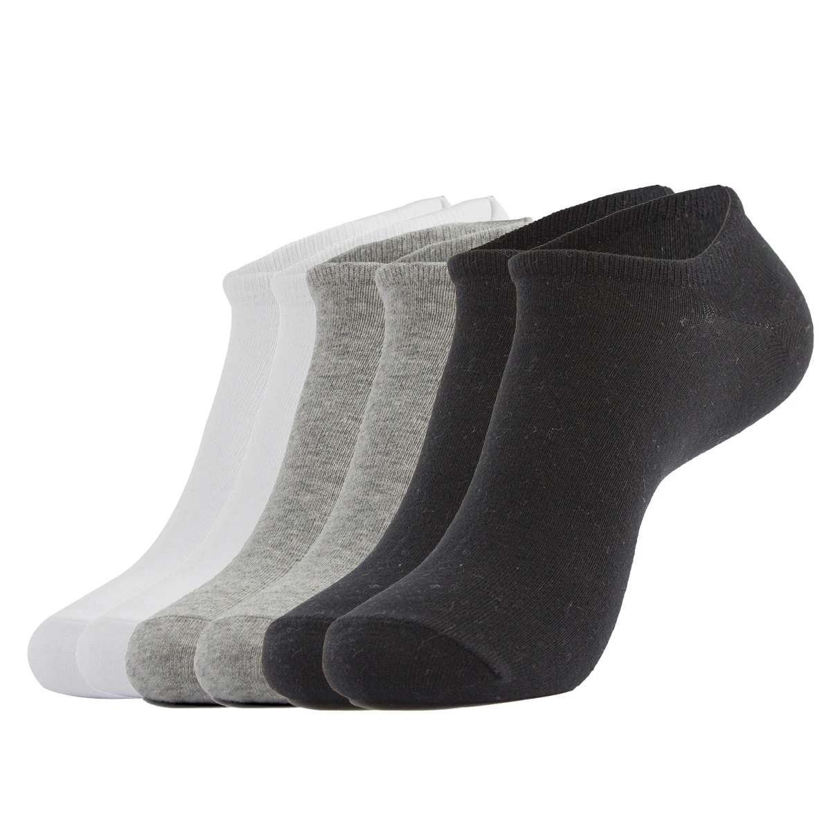 Wholesale Men Women Unisex Plain Solid Summer No Show Low Cut Invisible Cotton Socks