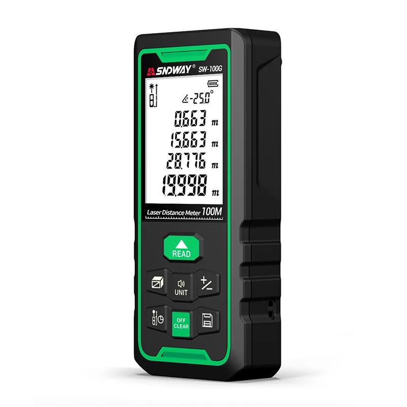  SNDWAY Новый карманный портативный 50 м высокоточный лазерный дальномер SW-50G модуль для измерения