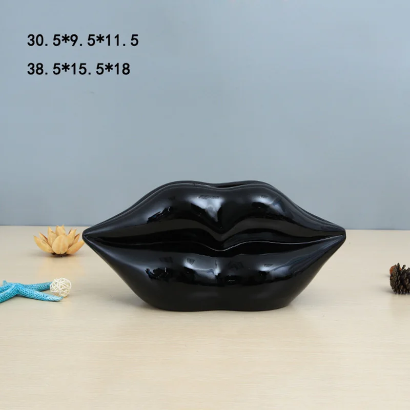 3D декоративная рельефная скульптура рот бар настенный подвесной Человек части тела украшение дома синтетическая смола красные губы