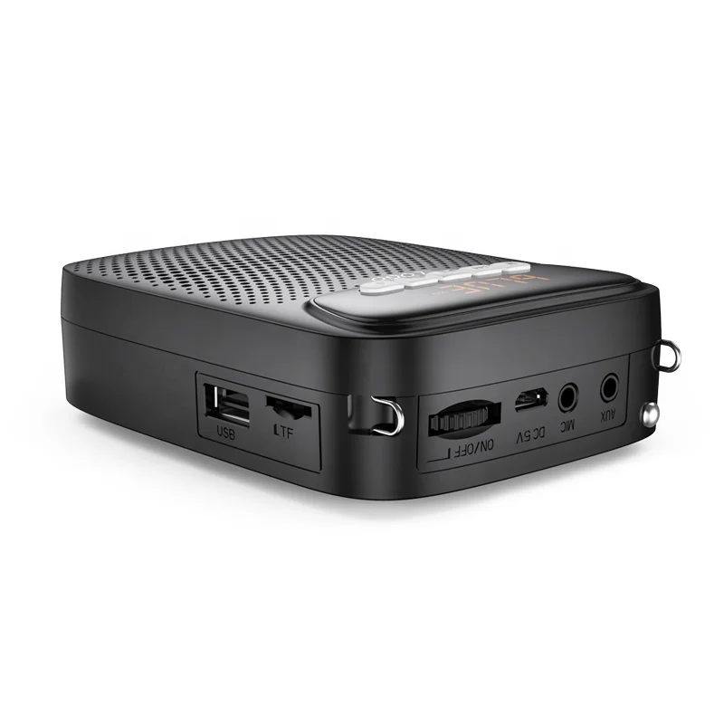 Portable Voice Amplifier Wired Microphone FM Radio AUX Audio Recording Speaker For Teachers Instructor