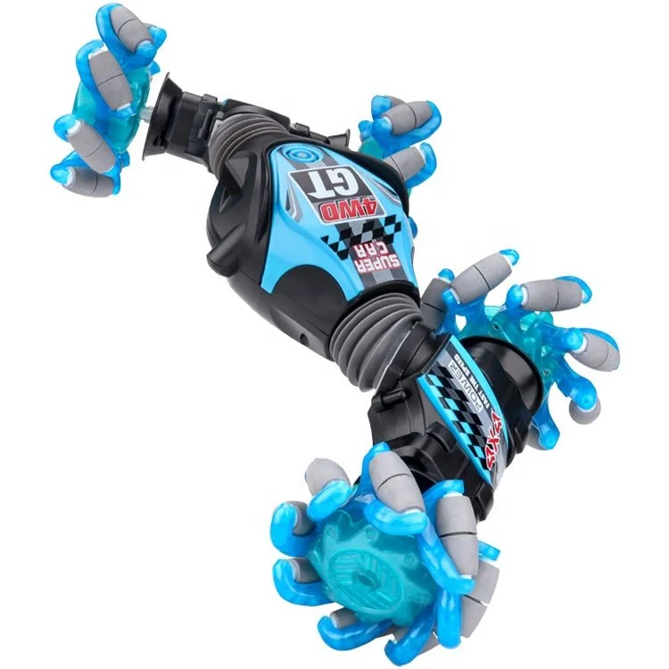 Gesture Sensing Double Sided 2.4G 4WD Remote Control Climbing Vehicle Drift Twist Stunt RC Car With Music For Kids