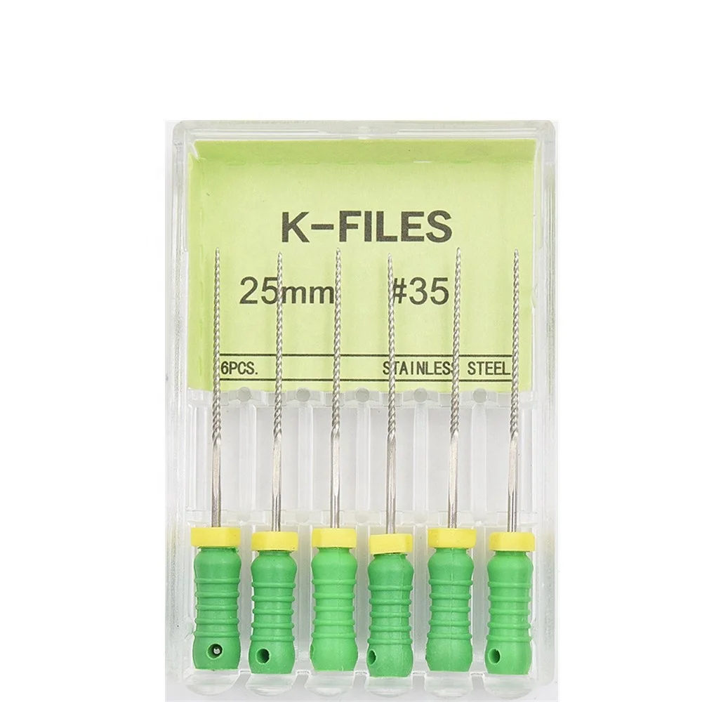 Glin Niti стоматологические эндодофайлы высококачественные ручные напильники из нержавеющей стали K для корневого канала отключение
