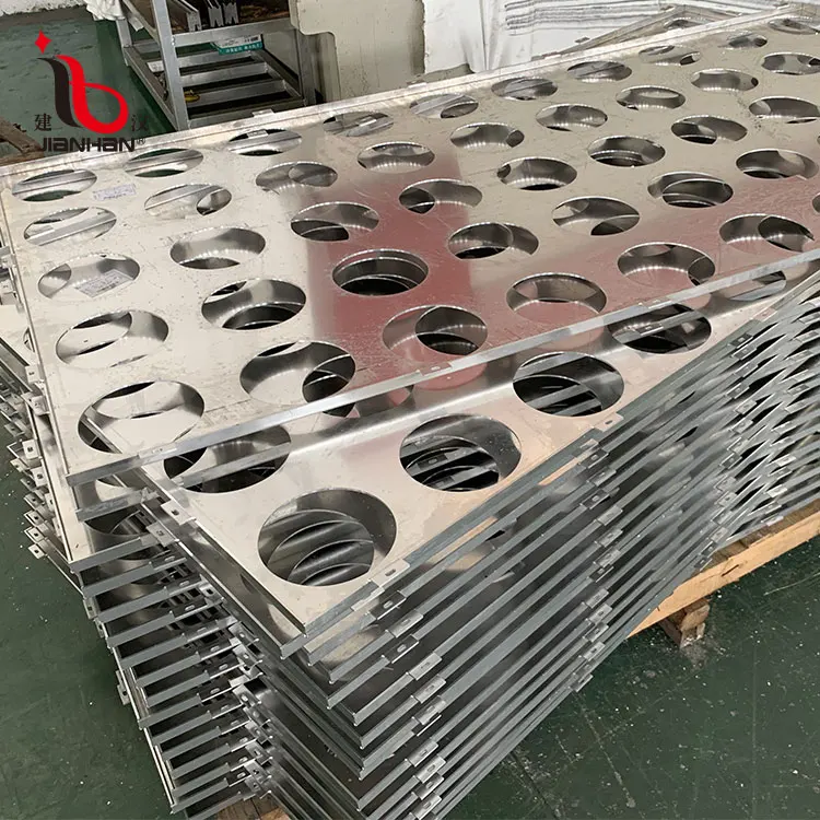 
exterior fireproof wall decoration ventilated sheet panel aluminium perforated metal facades cladding panel 