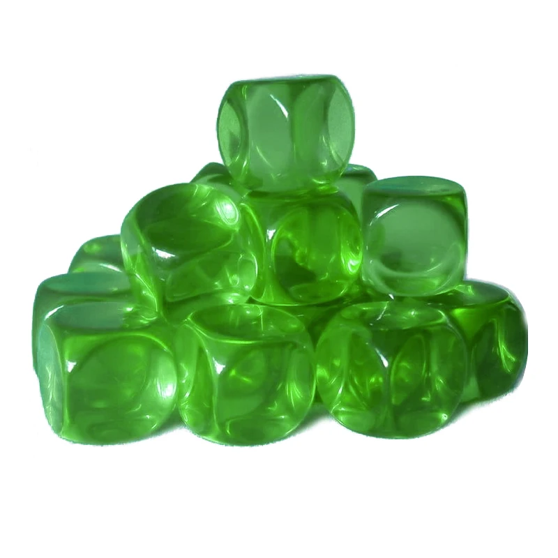 
Custom Transparent Blank D6 Dice 