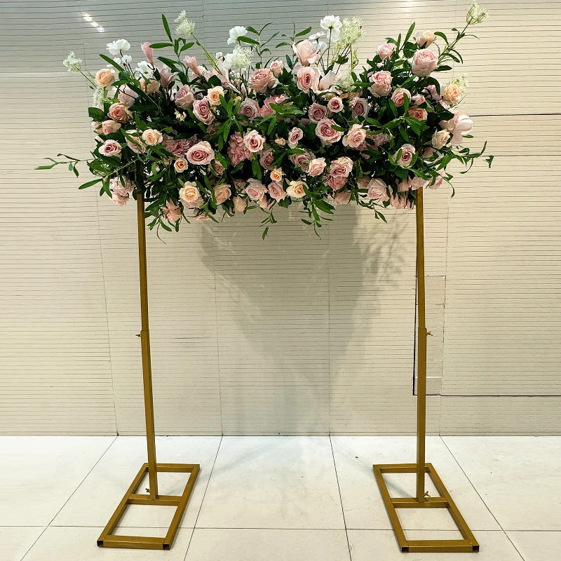 Custom Flower display stand wedding flower panel for wedding party decoration factory wedding backdrop stand rose flower wall