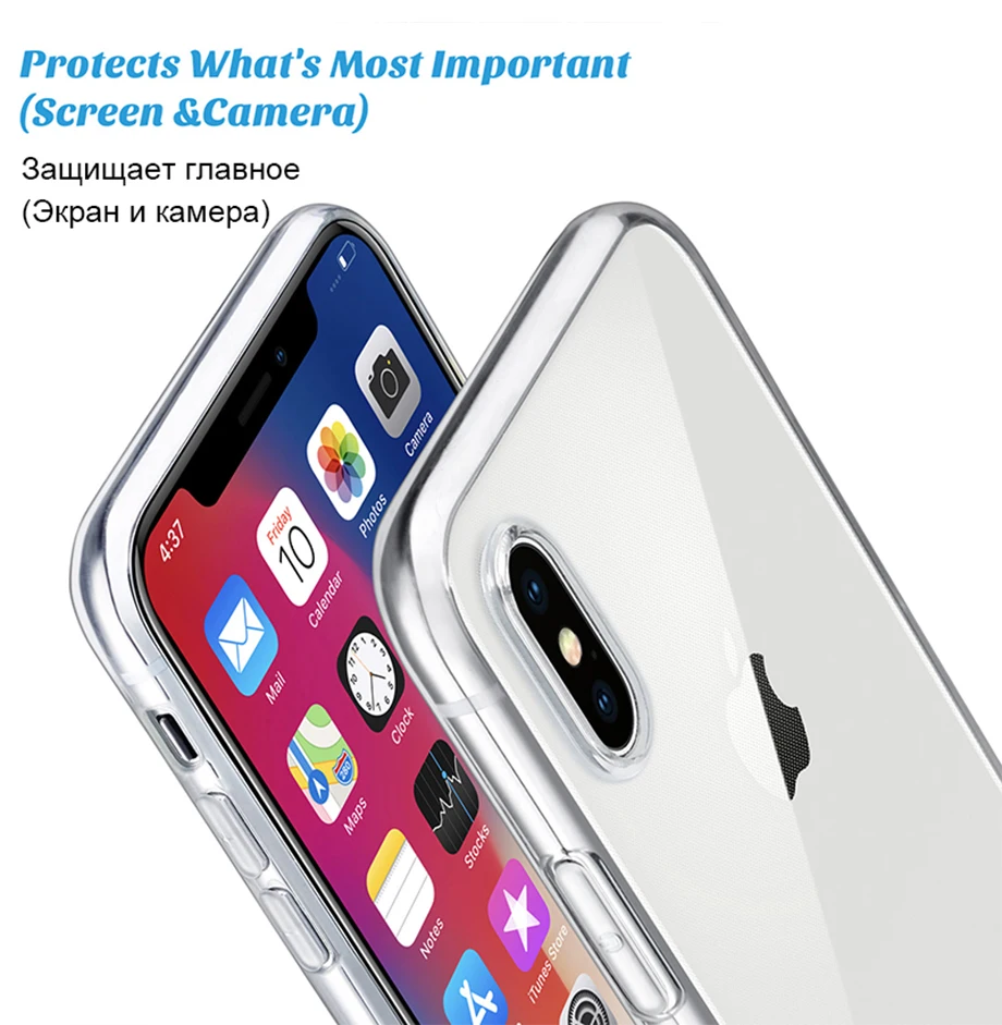 Mobile Cover Supplier Cellphone Casing Cell Phone Soft TPU Silicone Clear Transparent Shockproof Case For IPhone XR XS Max