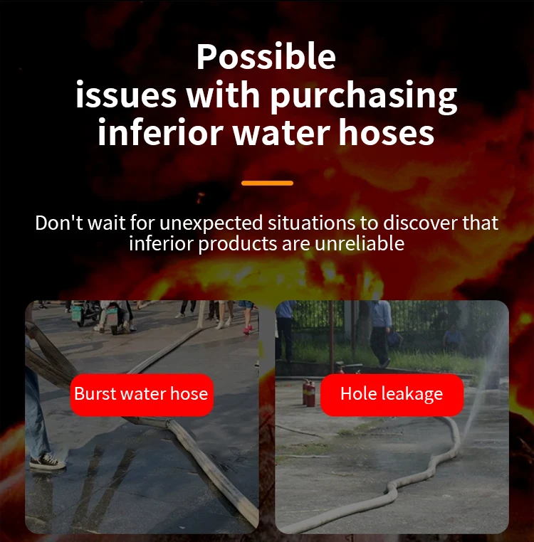 PVC Rubber lining layflat fire hose with coupling price for fire fighting