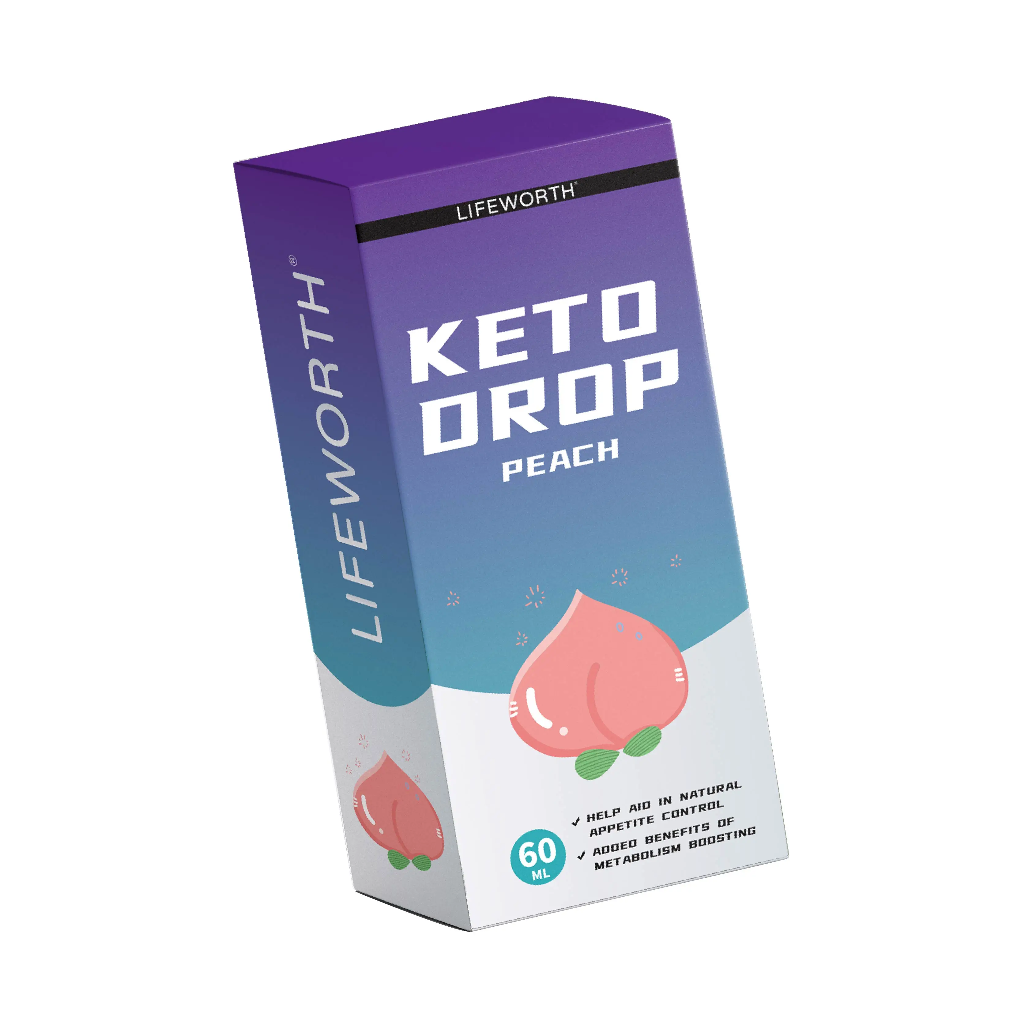 Фирменная торговая марка Lifeworth, добавка для тренировок с апельсиновым ароматом keto diet, потеря веса, капли keto
