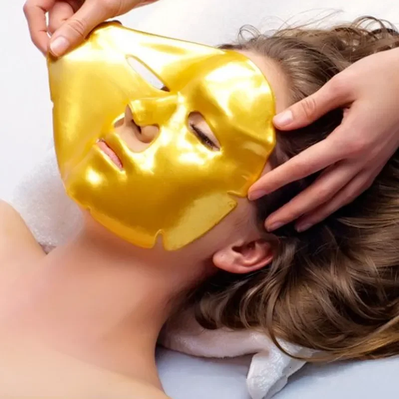 Hot Sale Product Sheet Mask Reusable Custom Wholesalers Private Label Anti Aging Peptide Collagen Gold Sheet Mask