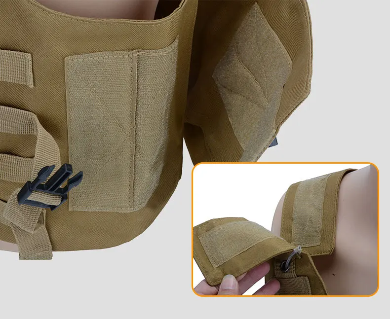 Gujia Stock Oxford Molle Tactical Gear Waterproof Fast Release High Visibility Amphibious Gilet Tactique Tactical Vest