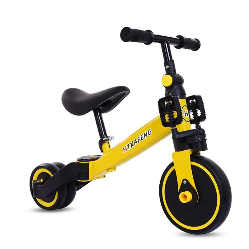factory price selling foldable  kids tricycle with removable pedals / multifunction mini baby balance bike