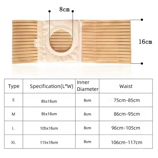 ostomy accessaries high quality adaptable colostomy bag bandage ostomy abdominal belt ostomy waistband