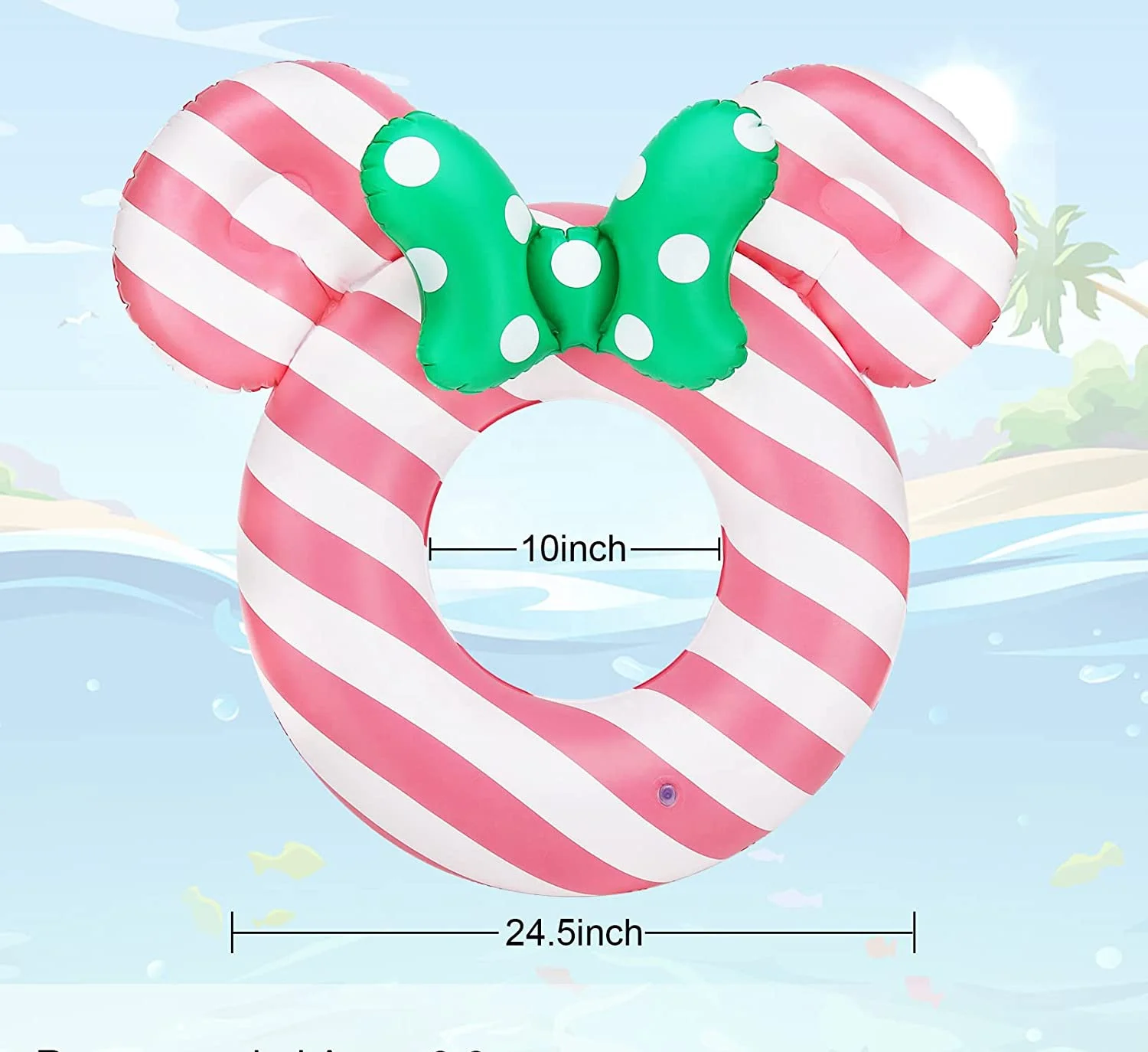 Summer Beach Party Decorations PVC cute and attractive Inflatable Pool Floats pink Swimming Rings inflatable Pool Tube for Kids