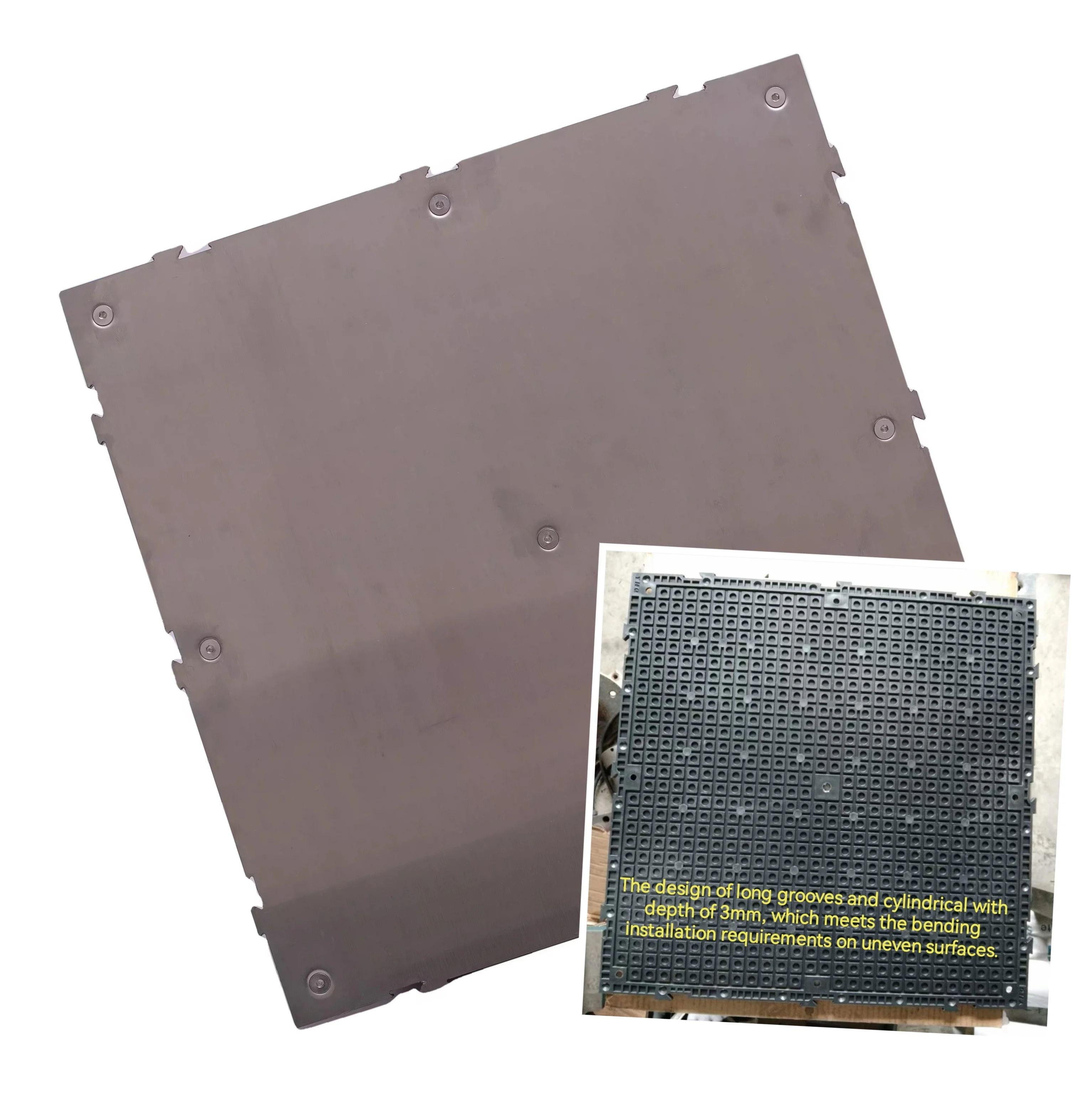 High-Durability Metal Building Materials Commercial and Industrial Stainless Steel Floor Tiles for Factory Warehouse Workshops