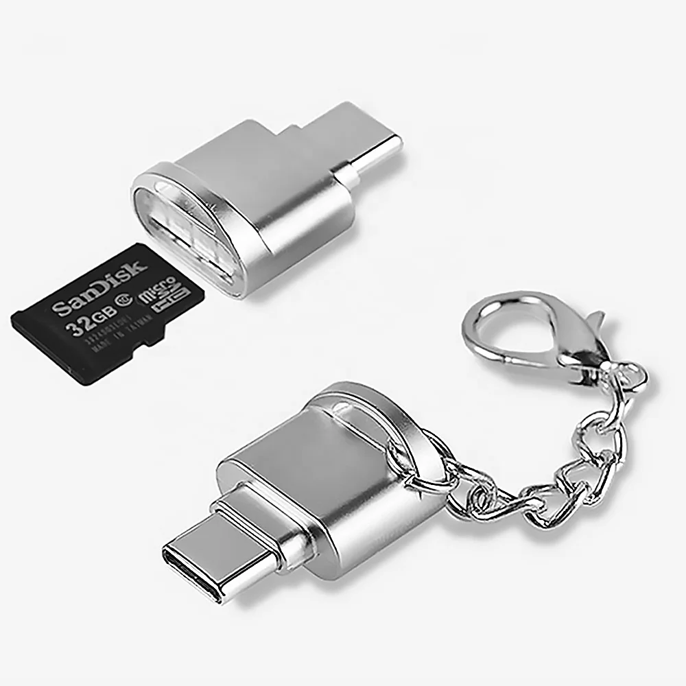  Мини-кардридер из цинкового сплава с разъемом Type-C для