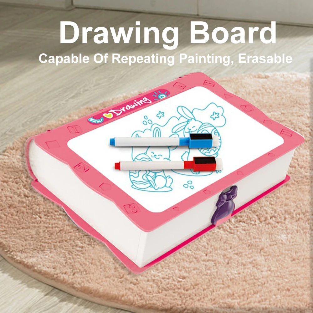 3 In 1 Book Shape Drawing Board Little Girls Bead Bracelet DIY Jewelry Making Toys For Kids